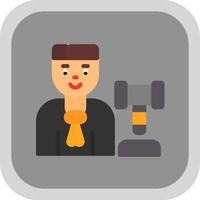 Judge Man Vector Icon Design