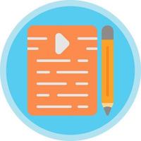 Script Writing Vector Icon Design