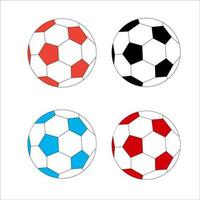 fútbol pelota plano ilustración vector diseño