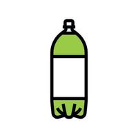 beverage soda plastic bottle color icon vector illustration