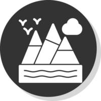 Mountains Vector Icon Design