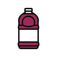 recycle juice plastic bottle color icon vector illustration