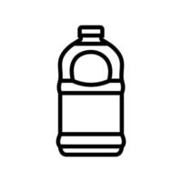 recycle juice plastic bottle line icon vector illustration