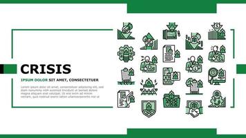 crisis management risk strategy landing header vector