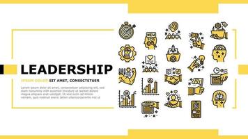 leadership business success team landing header vector