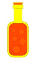 potion and bottle icon container on white background vector