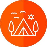 Campsite Vector Icon Design