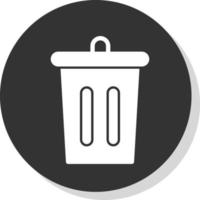 Trash Bin Vector Icon Design