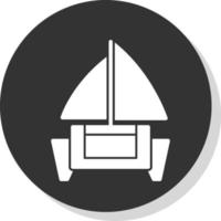 Catamaran Vector Icon Design