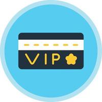 Vip Card Vector Icon Design