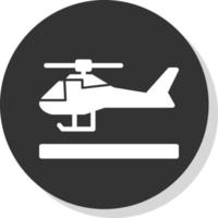 Helicopter Vector Icon Design