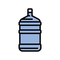 product water plastic bottle color icon vector illustration