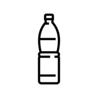 bebida agua el plastico botella línea icono vector ilustración