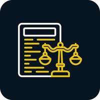 Law Vector Icon Design