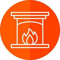 Fireplace Vector Icon Design