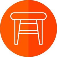 Stool Vector Icon Design