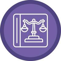 Law Book Vector Icon Design