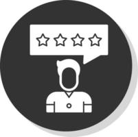 Customer Review Vector Icon Design