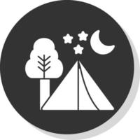 diseño de icono de vector de camping