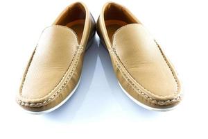 Men's classic leather brow shoes photo