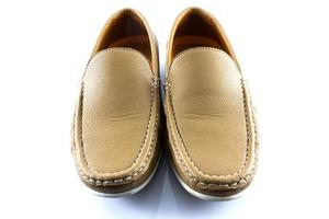 Men's classic leather brow shoes photo