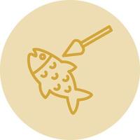 diseño de icono de vector de pesca submarina