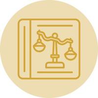 Law Book Vector Icon Design