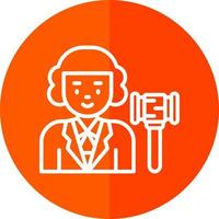 Judge Vector Icon Design