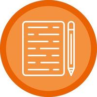 Writing Vector Icon Design