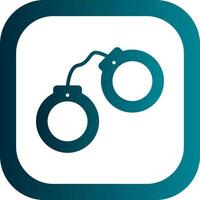 Handcuffs Vector Icon Design