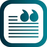 Quotation Vector Icon Design