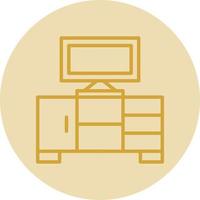 Tv Table Vector Icon Design