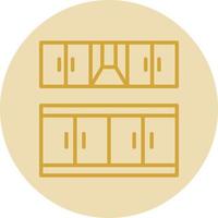 Kitchen Furniture Vector Icon Design