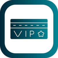 Vip Card Vector Icon Design