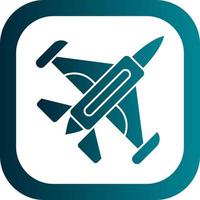 Jet Plane Vector Icon Design