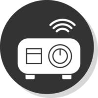 diseño de icono de vector de proyector de video