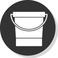 Water Bucket Vector Icon Design