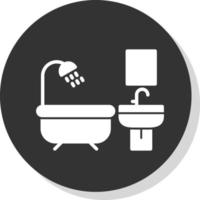 diseño de icono de vector de baño