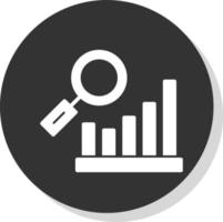 Bar Chart Research Vector Icon Design