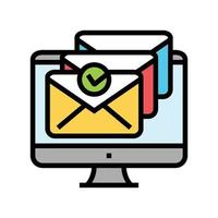 campaign follow up lead color icon vector illustration