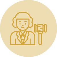 Judge Vector Icon Design
