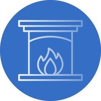 Fireplace Vector Icon Design