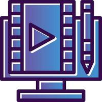 Video Editing Vector Icon Design