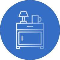 Bedside Table Vector Icon Design