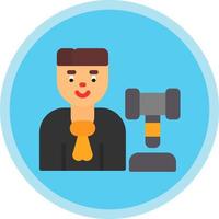 Judge Man Vector Icon Design