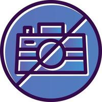 No Camera Vector Icon Design