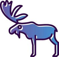 diseño de icono de vector de alces