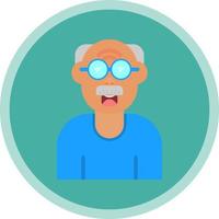 Old Man Vector Icon Design