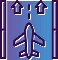 Runway Vector Icon Design