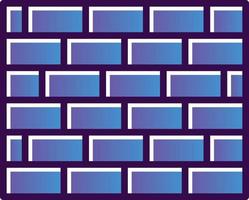 Brickwall Vector Icon Design